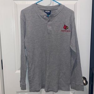 Men’s medium grey UofL long sleeve thermal shirt